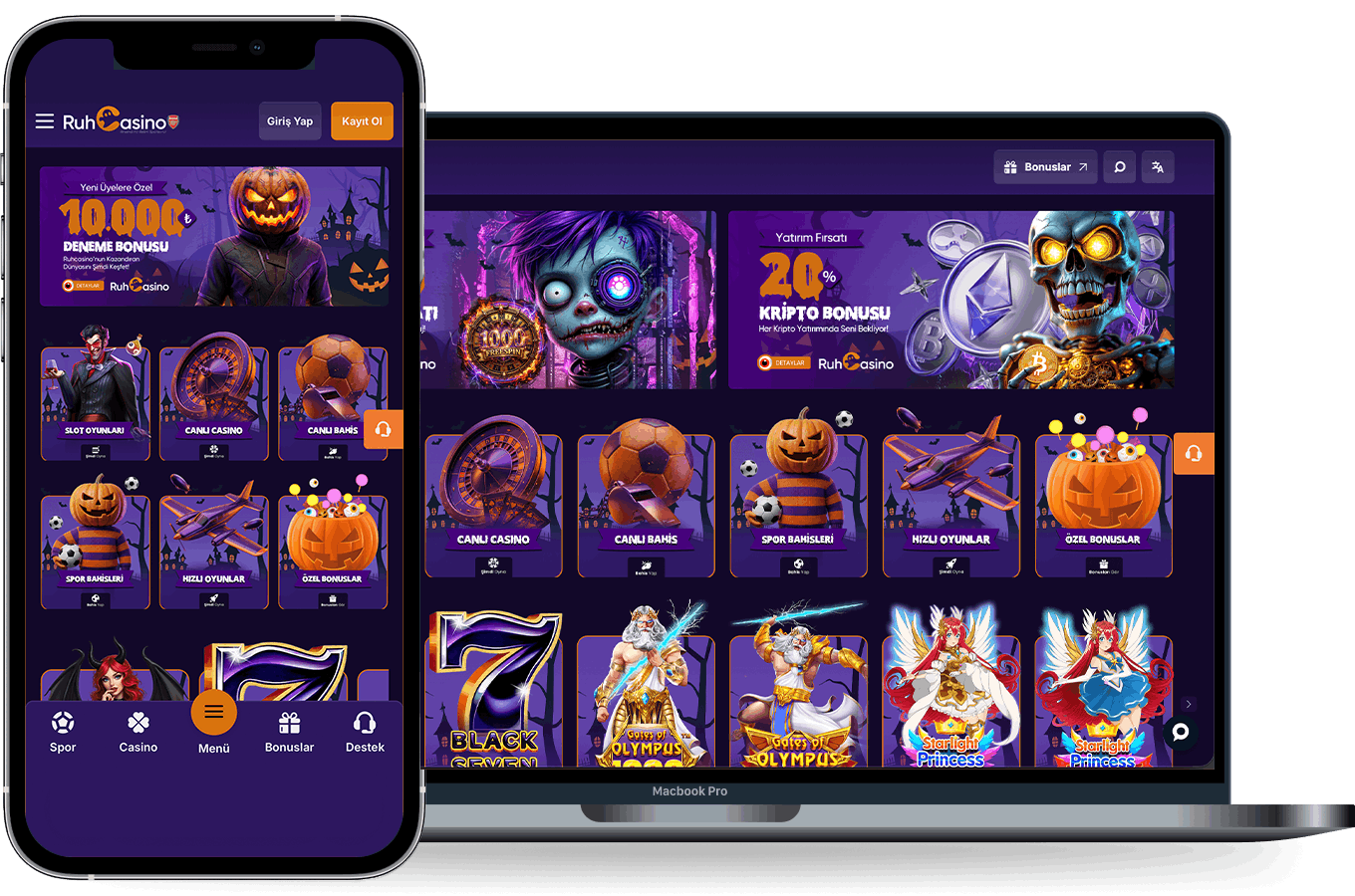 RuhCasino Mockup